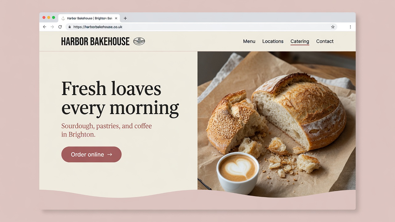 Harbor Bakehouse website case study by Webliyam